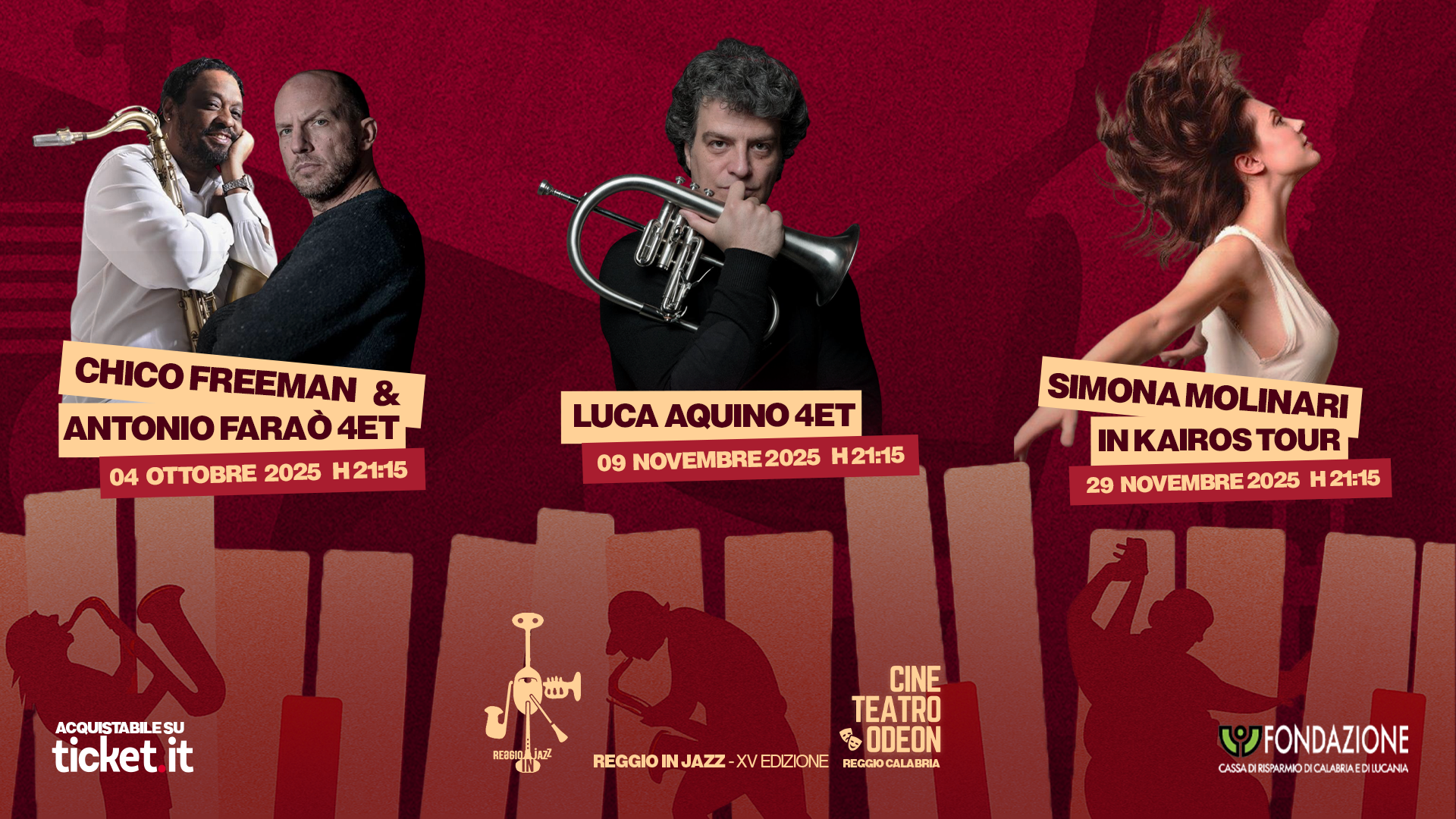 Tre grandi serate di jazz al Teatro Odeon di Reggio Calabria